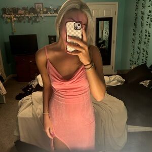 Pink maxi dress brand new never worn